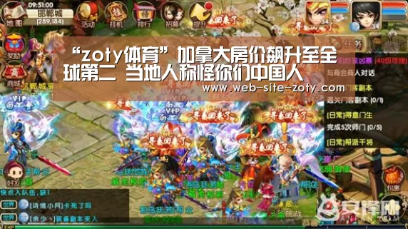 “zoty体育”加拿大房价飙升至全球第二 当地人称怪你们中国人(图1) 中欧体育平台